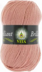 Vita Brilliant цвет 5121 розовый зефир. ОСТАТОК 1 моток!!! Yarn Art 45% шерсть ластер, 55% акрил, длина в мотке 380 м.