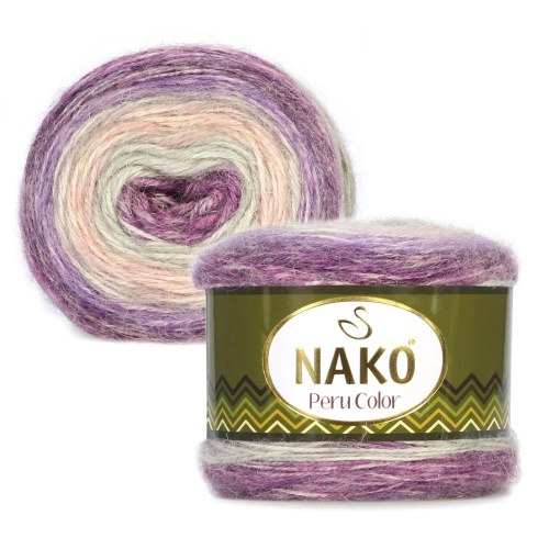 Nako Peru Color цвет 32413 Nako 25% альпака, 25% шерсть, 50% акрил, длина в мотке 310 м.