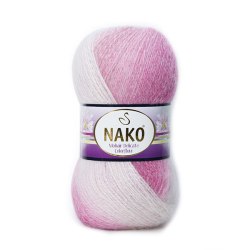 Nako Mohair Delicate Color Flow цвет 28081 Nako 5% мохер, 10% шерсть, 85% премиум акрил, длина в мотке 500 м.