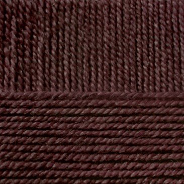 Народная, цвет 17 шоколад ООО Пехорский текстиль 30% шерсть, 70% акрил высокообъемный, длина 220м в мотке