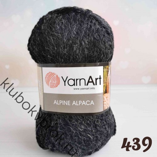 Yarn Art Alpine Alpaca цвет 439 черный Yarn Art 10% альпака, 30% шерсть, 60% акрил, длина в мотке 120 м.