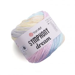 Yarn Art Symphony Dream цвет 3108 Yarn Art 80% хлопок, 20% вискоза,моток 100 гр. длина в мотке 250 м.