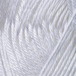 Yarn Art Jeans Begonia цвет 003 белый Yarn Art 100% мерсеризованный хлопок, длина в мотке 169 м.