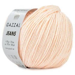 Gazzal Jeans, цвет 1153 пудра Gazzal 58% хлопок, 42% акрил, длина в мотке 170 м.