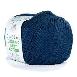 Gazzal Organic Baby Cotton цвет 437 синий Gazzal 100% органический хлопок, длина 115 м в мотке