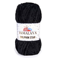 Himalaya Dolphin Star цвет 92111 черный Himalaya 100% микрополиэстер, длина 120 м в мотке