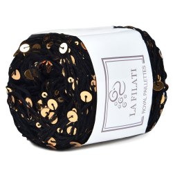 La Filati Royal Paillettes цвет 009 Nako 55% хлопок, 45% пайетки, моток 50 г., длина в мотке 120 м.