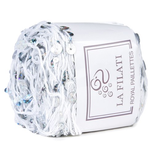 La Filati Royal Paillettes цвет 012 Nako 55% хлопок, 45% пайетки, моток 50 г., длина в мотке 120 м.