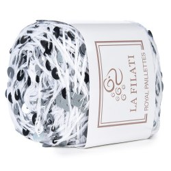 La Filati Royal Paillettes цвет 014 Nako 55% хлопок, 45% пайетки, моток 50 г., длина в мотке 120 м.