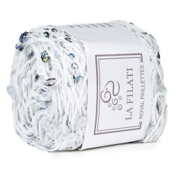 La Filati Royal Paillettes цвет 019 Nako 55% хлопок, 45% пайетки, моток 50 г., длина в мотке 120 м.