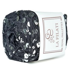 La Filati Royal Paillettes цвет 085 Nako 55% хлопок, 45% пайетки, моток 50 г., длина в мотке 120 м.