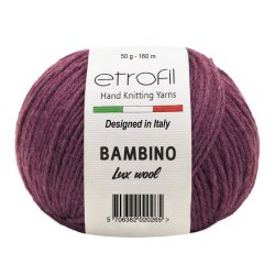 Etrofil Bambino Lux Wool, цвет 70410 хаки Etrofil 60% шерсть мериноса, 40% акрил, моток 50 гр. длина в мотке 160 м.