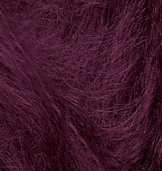 Alize Mohair Classik, цвет 952 винный Alize 25% мохер, 24% шерсть, 51% акрил, длина в мотке 200 м.