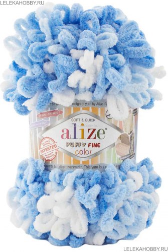 Alize Puffy Color цвет 6371 Alize 100% микрополиэстер, длина 9,2 м в мотке