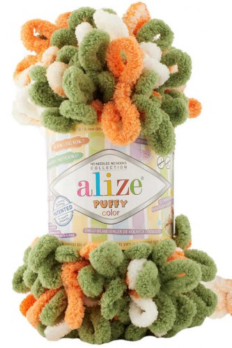 Alize Puffy Color цвет 6396 Alize 100% микрополиэстер, длина 9,2 м в мотке