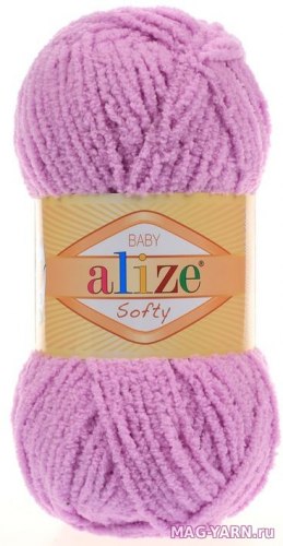 Alize Softy цвет 672 нежно розовый Alize 100% микрополиэстер, длина 115 м в мотке