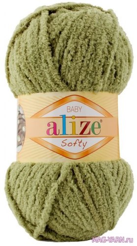 Alize Softy цвет 749 хаки Alize 100% микрополиэстер, длина 115 м в мотке