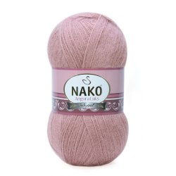 Nako Angora Luks цвет 10215 бежевая пудра Nako 5% мохер, 15 % шерсть, 80% премиум акрил, длина в мотке 550 м.