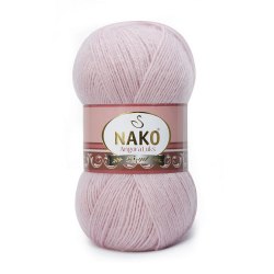 Nako Angora Luks цвет 10639 розовая пудра Nako 5% мохер, 15 % шерсть, 80% премиум акрил, длина в мотке 550 м.