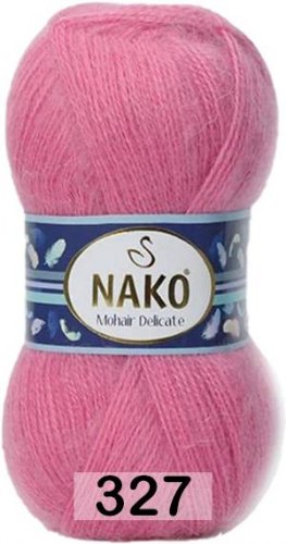 Nako Mohair Delicate цвет 327 брусника. ОСТАТОК 1 моток!!! Nako 5% мохер, 10% шерсть, 85% акрил. Моток 100 гр. 500 м.