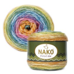 Nako Peru Color цвет 32190 Nako 25% альпака, 25% шерсть, 50% акрил, длина в мотке 310 м.