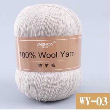 Menca Pure Wool цвет 03 Menca 100% австралийская шерсть, моток 50 гр. длина в мотке 410 м.