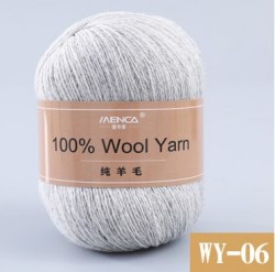 Menca Pure Wool цвет 06 Menca 100% австралийская шерсть, моток 50 гр. длина в мотке 410 м.