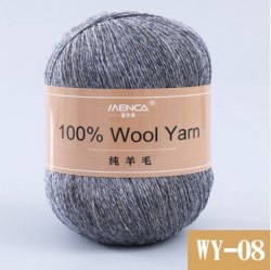 Menca Pure Wool цвет 08 Menca 100% австралийская шерсть, моток 50 гр. длина в мотке 410 м.