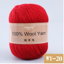 Menca Pure Wool цвет 20 Menca 100% австралийская шерсть, моток 50 гр. длина в мотке 410 м.