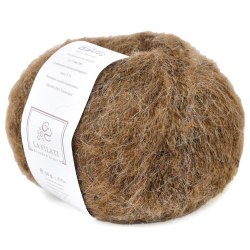 La Filati Brushed Alpaca цвет 06 коричневый La Filati 10% Альпака, 34% Овечья шерсть, 24% Акрил, 32% Полиэстер, моток 50 гр. длина в мотке 450 м.