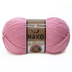 Nako Pure Wool цвет 275 розовая пудра La Filati 100% Шерсть, моток 100 гр. длина в мотке 200 м.