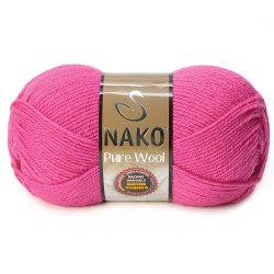 Nako Pure Wool цвет 4569 розовый La Filati 100% Шерсть, моток 100 гр. длина в мотке 200 м.