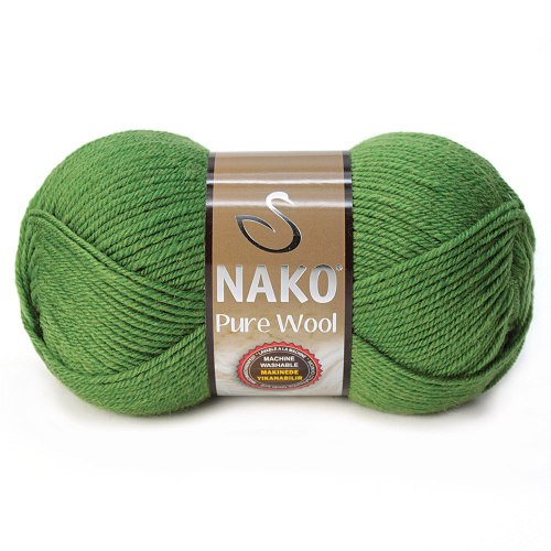 Nako Pure Wool цвет 5300 хаки La Filati 100% Шерсть, моток 100 гр. длина в мотке 200 м.