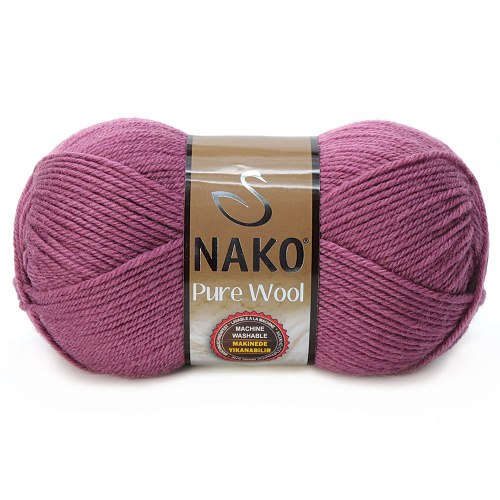 Nako Pure Wool цвет 569 брусника La Filati 100% Шерсть, моток 100 гр. длина в мотке 200 м.