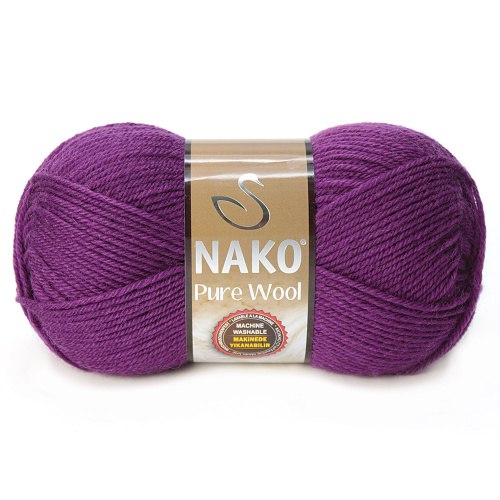 Nako Pure Wool цвет 60 фиолетовый La Filati 100% Шерсть, моток 100 гр. длина в мотке 200 м.