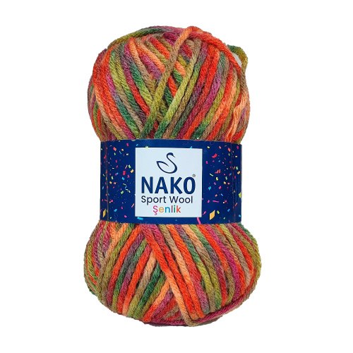 Nako Sport Wool Senlik цвет 87732 La Filati 25% Шерсть, 75% Акрил, моток 100 гр. длина в мотке 120 м.