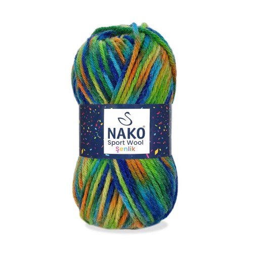 Nako Sport Wool Senlik цвет 87733 La Filati 25% Шерсть, 75% Акрил, моток 100 гр. длина в мотке 120 м.