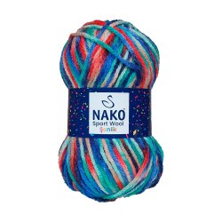 Nako Sport Wool Senlik цвет 87734 La Filati 25% Шерсть, 75% Акрил, моток 100 гр. длина в мотке 120 м.