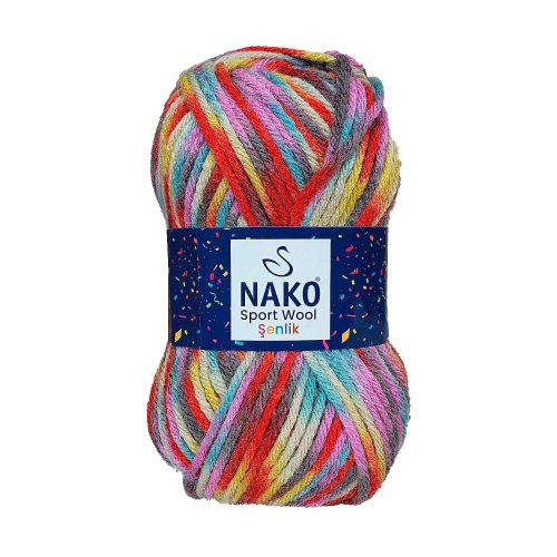 Nako Sport Wool Senlik цвет 87736 La Filati 25% Шерсть, 75% Акрил, моток 100 гр. длина в мотке 120 м.