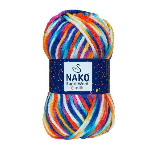 Nako Sport Wool Senlik цвет 87737 La Filati 25% Шерсть, 75% Акрил, моток 100 гр. длина в мотке 120 м.