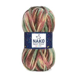 Nako Sport Wool Senlik цвет 87739 La Filati 25% Шерсть, 75% Акрил, моток 100 гр. длина в мотке 120 м.