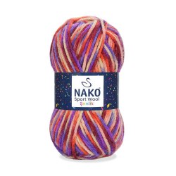 Nako Sport Wool Senlik цвет 87741 La Filati 25% Шерсть, 75% Акрил, моток 100 гр. длина в мотке 120 м.