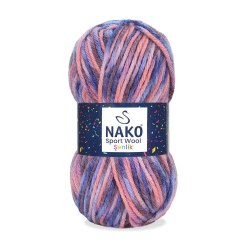 Nako Sport Wool Senlik цвет 87742 La Filati 25% Шерсть, 75% Акрил, моток 100 гр. длина в мотке 120 м.