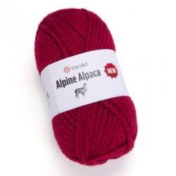 Yarn Art Alpine Alpaca New цвет 1434 красный Yarn Art 20% альпака, 20% шерсть, 60% акрил, длина в мотке 120 м.