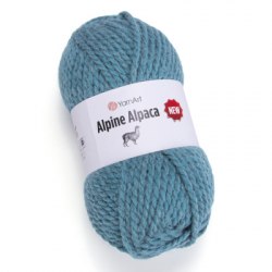 Yarn Art Alpine Alpaca New цвет 1450 лагуна Yarn Art 20% альпака, 20% шерсть, 60% акрил, длина в мотке 120 м.