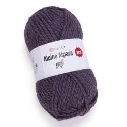 Yarn Art Alpine Alpaca New цвет 1451 темно фиолетовый Yarn Art 20% альпака, 20% шерсть, 60% акрил, длина в мотке 120 м.