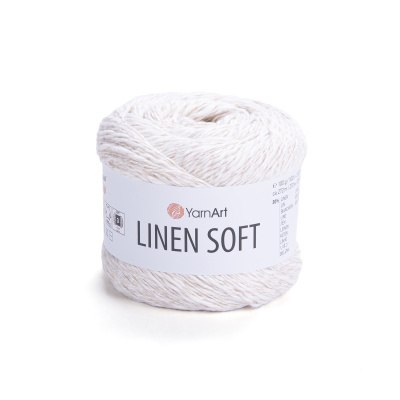 YarnArt Linen Soft цвет 7301 Yarn Art 30% лен, 34% хлопок, 36% вискоза, моток 100 гр. длина в мотке 272 м.