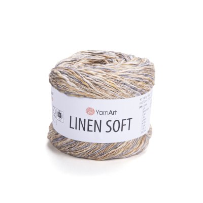 YarnArt Linen Soft цвет 7407 Yarn Art 30% лен, 34% хлопок, 36% вискоза, моток 100 гр. длина в мотке 272 м.