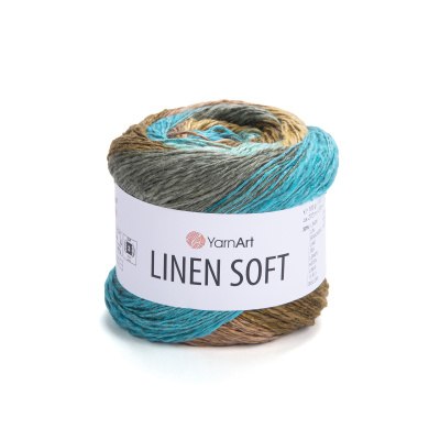 YarnArt Linen Soft цвет 7409 Yarn Art 30% лен, 34% хлопок, 36% вискоза, моток 100 гр. длина в мотке 272 м.