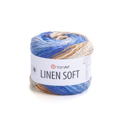 YarnArt Linen Soft цвет 7411 Yarn Art 30% лен, 34% хлопок, 36% вискоза, моток 100 гр. длина в мотке 272 м.